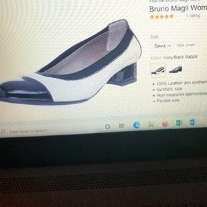 SIZE 35.5 " BRUNOMAGLI ITALIANS  Bordana Napa Pump
